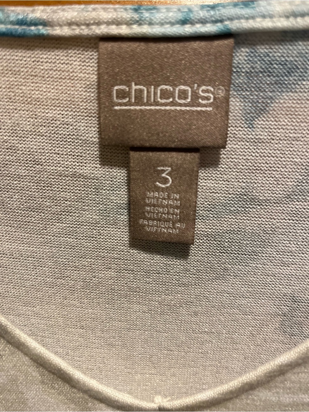 04. WOMENS CHICO’S 3/XL DETAIL TOP - Picture 2 of 5